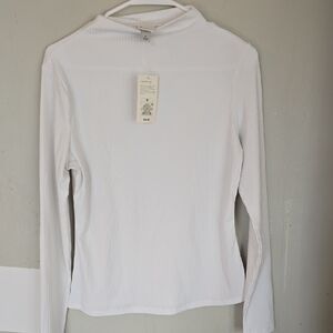 A New Day Ribbed Mock Neck Long Sleeve Shirt